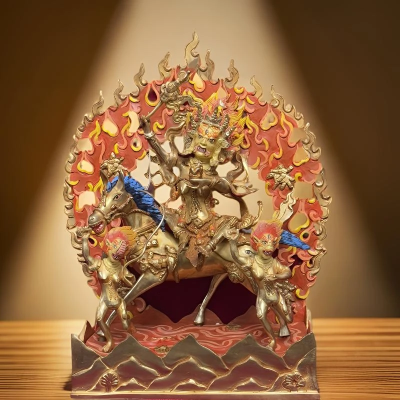 吉祥天母｜高32厘米 尼泊尔进口纯铜 手工制做 非遗