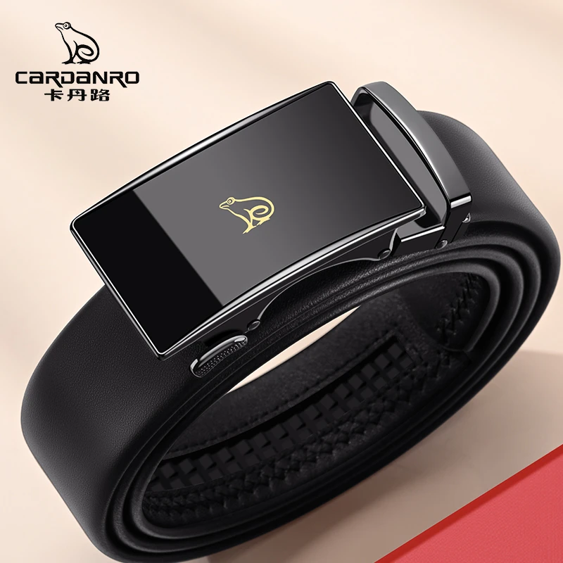 卡丹路皮带男款真皮自动扣男士腰带2025新款品牌正宗牛皮爸爸裤带