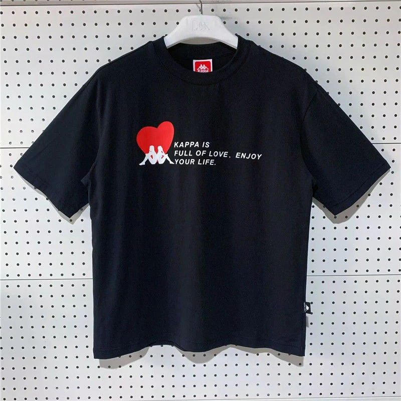 Kappa卡帕短袖运动休闲宽松logo印花半袖夏季夏潮流K0CX2TD03V