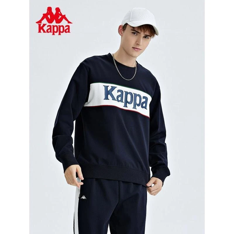 Kappa套头衫男运动卫衣字母休闲外套针织圆领长袖K0C52WT04男款