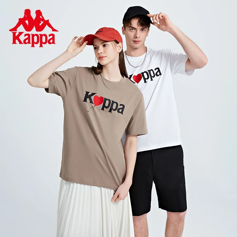 卡帕Kappa 情侣运动T恤休闲圆领半袖户外时尚百搭潮流K0CX2TD04G