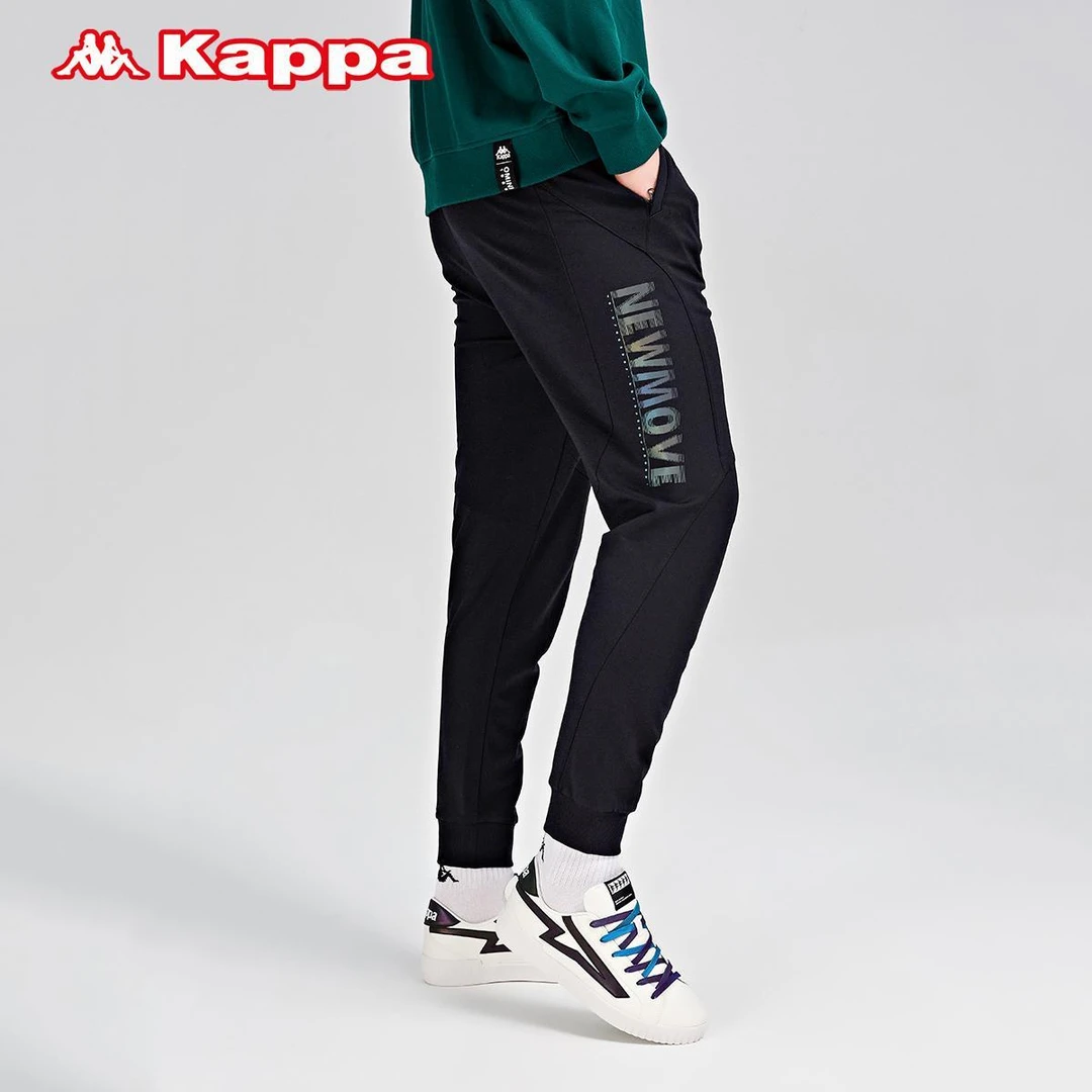 Kappa卡帕运动裤男针织长裤休闲裤小脚时尚卫裤-K0B12AK42