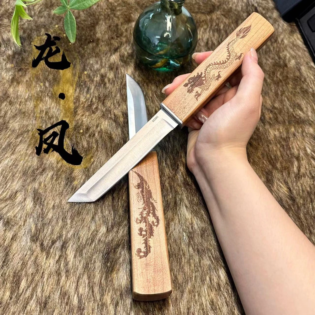 高硬度锻打加厚吃羊排牛排餐刀蒙古手把肉专用小刀切水果