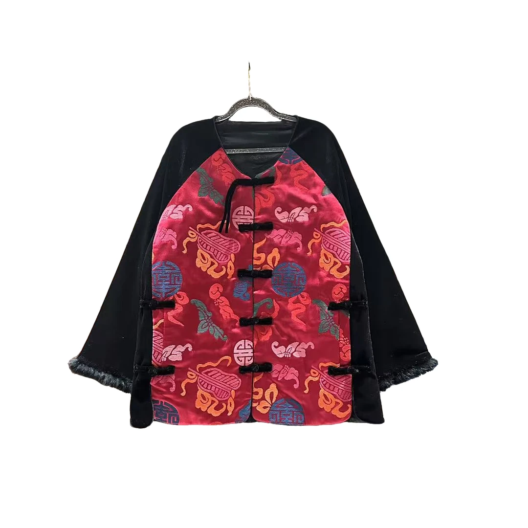 9512/#新款加棉新中式《梦幻蝶姬》复古时尚中国风重工国潮网红上衣