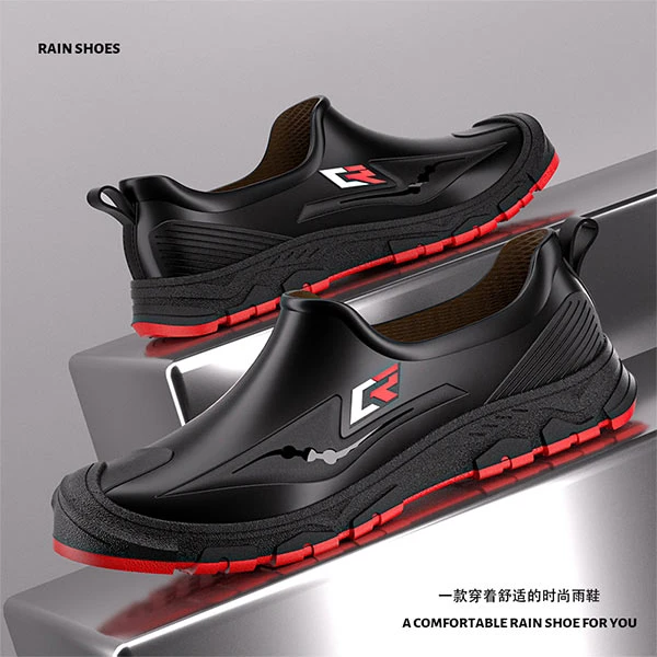 雨鞋男鞋春季2024新款防滑厨房工作劳保男士钓鱼户外涉水雨天水鞋