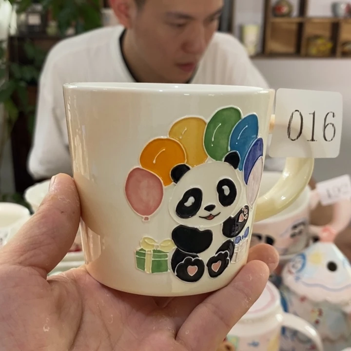 杯景德镇釉下彩手绘