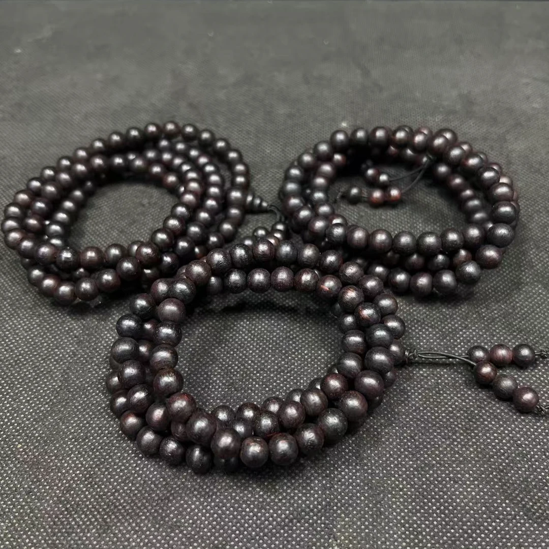 【文玩手串】缅甸小叶降真香0.8规格多圈108颗多样性发一01187