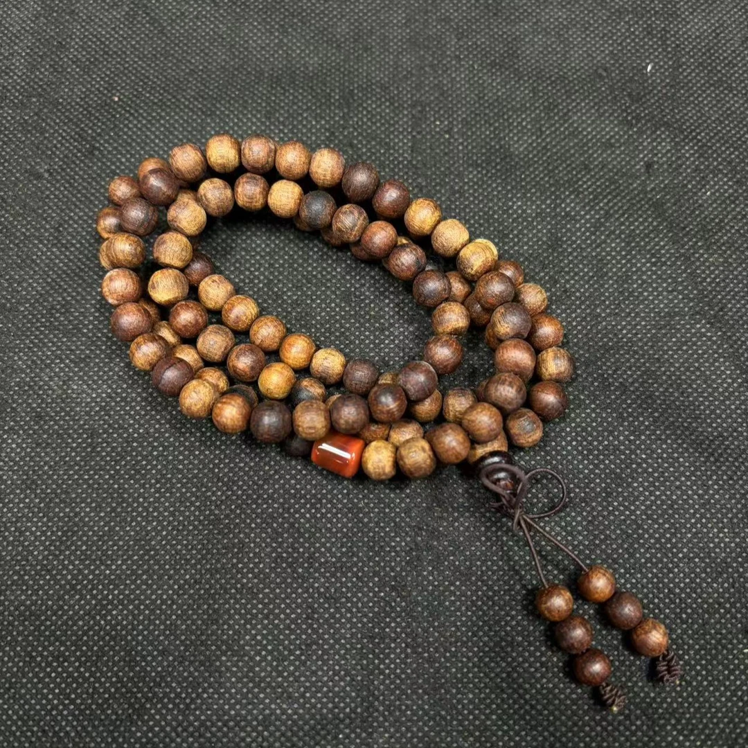 【木作文玩】海南小叶降真香多圈0.8*108颗 01136