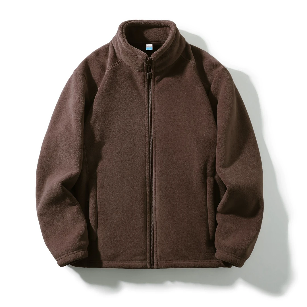 男款加绒加厚云感奥粒绒保暖外套休闲百搭双面抓绒衣户外运动外套