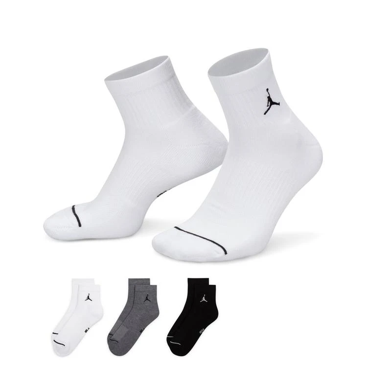 AIR JORDAN乔丹正品白色运动舒适休闲及踝袜透气吸汗-DX9655-911