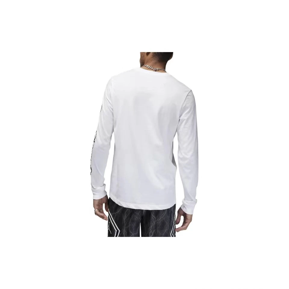 AIR JORDAN 乔丹正品时尚运动休闲圆领胶印长袖-FN5973-100