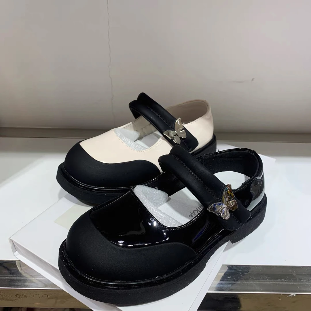 女童小皮鞋春秋新款黑色玛丽珍鞋小女孩鞋子演出鞋儿童公主鞋