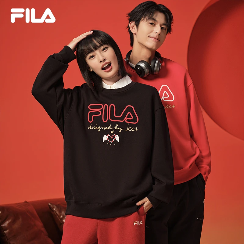 【易烊千玺同款】FILA氧气卫衣男女同款新款运动百搭上衣