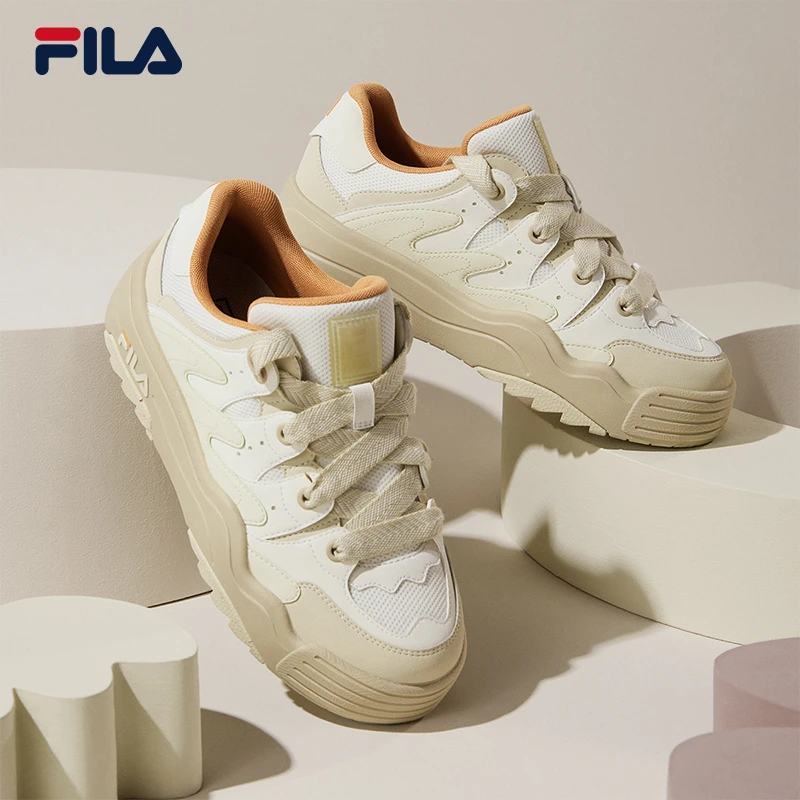 FILA/斐乐 【斑斓鞋】 雅丹风美腿时尚透气百搭厚底板鞋