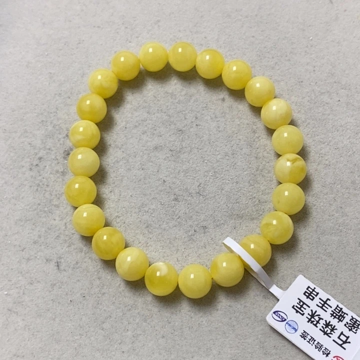 蜜蜡裸石未镶嵌串