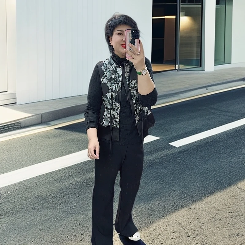 库里】两侧开叉拖地裤/LLWW-4271