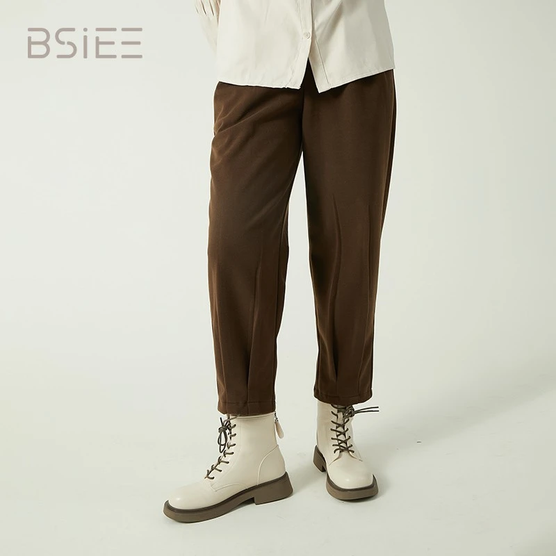 BSIEE/本涩哈伦裤秋冬小脚长裤显瘦时尚文艺哈伦休闲裤女九分裤