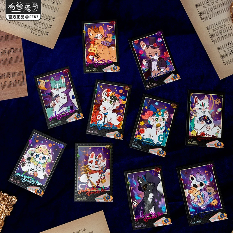 非人哉有兽焉假面舞会系列拍立得动漫周边小卡原创相卡套组