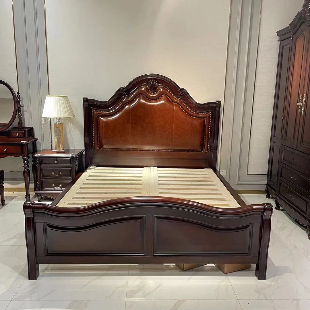 29 美式实木主卧大床【内径1.8*2米】外径2160*1860*1680