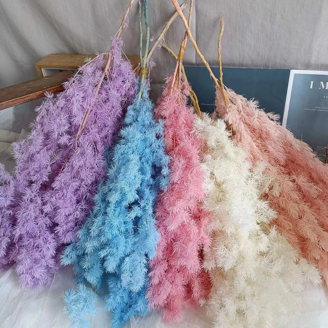 工厂直销 蓬莱松永生花梦幻艺术家百搭粉色 天然花束七夕必备保鲜