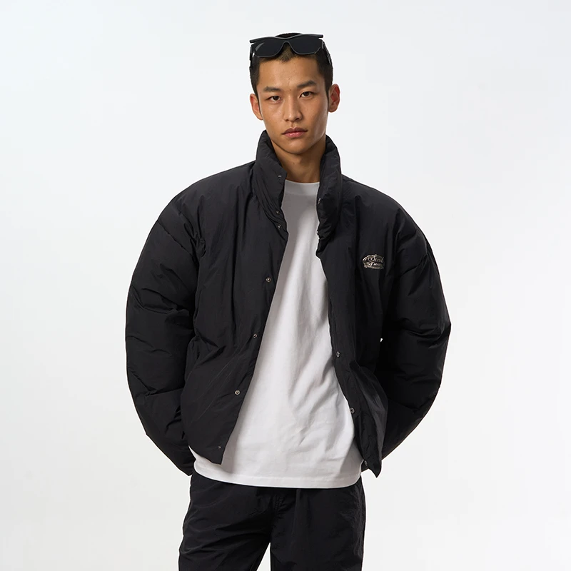 SENDAWAY·24AW不规则加厚棉服短款休闲保暖秋冬立领冬季棉袄男款