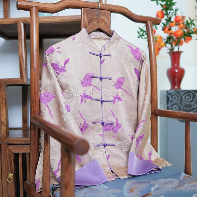 『倾城』新中式人丝外套上衣MMQF1195