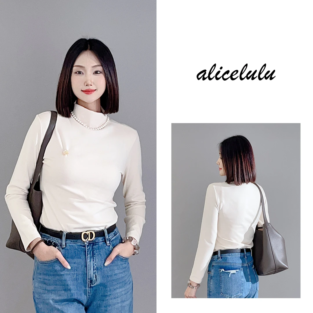 4 ALICE “温感清晨”打底衫 温润触感 时髦百搭 S2140343T