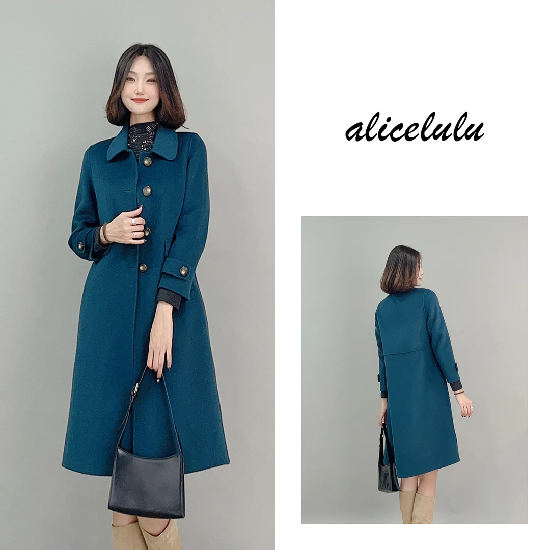 4 ALICE “伦敦往事”毛呢大衣 复古翻领 高支羊毛 S2141117Ur