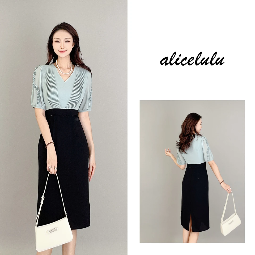 4 ALICE “风琴悠扬”连衣裙 风琴褶 时髦通勤 S1033919D