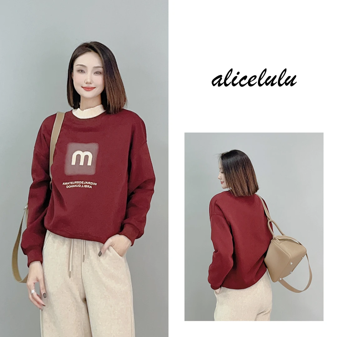 4 ALICE “冬日有氧”卫衣 优雅层次 时髦字母 S2141080U