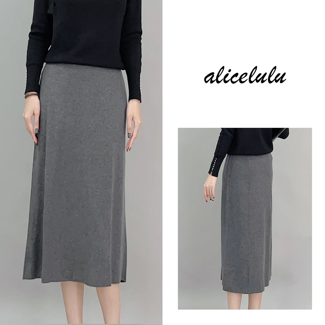 4 ALICE “暖洋洋”半身裙 弹力羊毛 温柔慵懒 S621952T