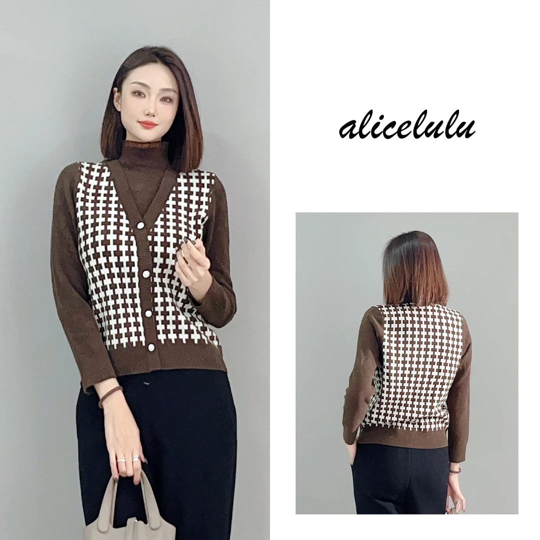 2 ALICE “层次美”毛衣 知性优雅 显瘦拼接 S2141308V