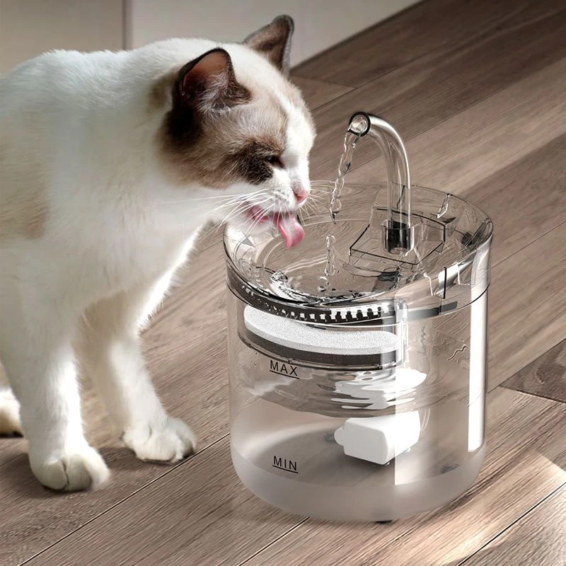 猫咪饮水机自动循环过滤充电不插电宠物饮水器流动恒温加热狗水碗