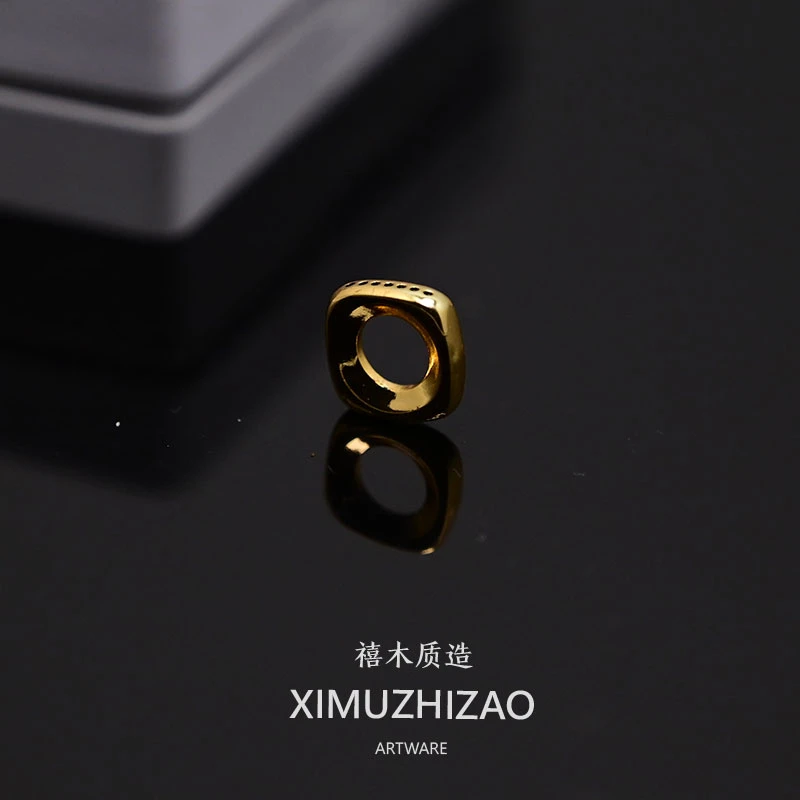 [卡环]骰子咒点方形卡环卡子文玩配饰DIY配件 内径5mm外径9mm+