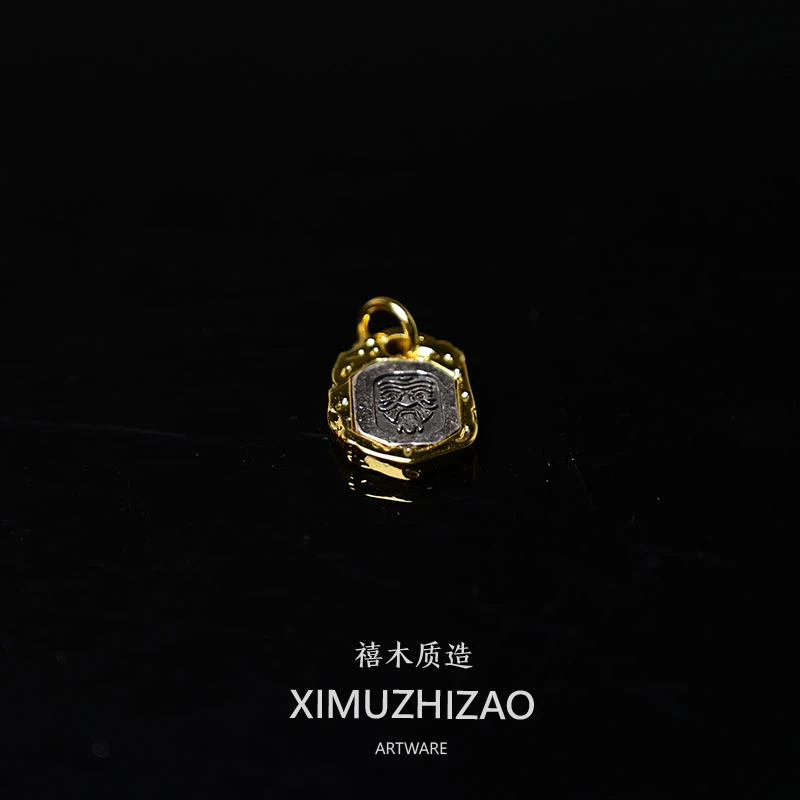 [侧挂]扎基拉姆电镀文玩配饰牌子卡子108侧挂手持可搭配手串10mm