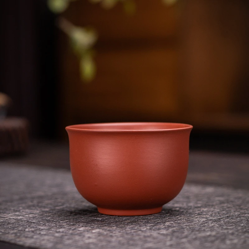 大红袍紫砂杯品茗杯紫泥功夫杯茶具主人单个杯子单杯茶碗茶杯小口