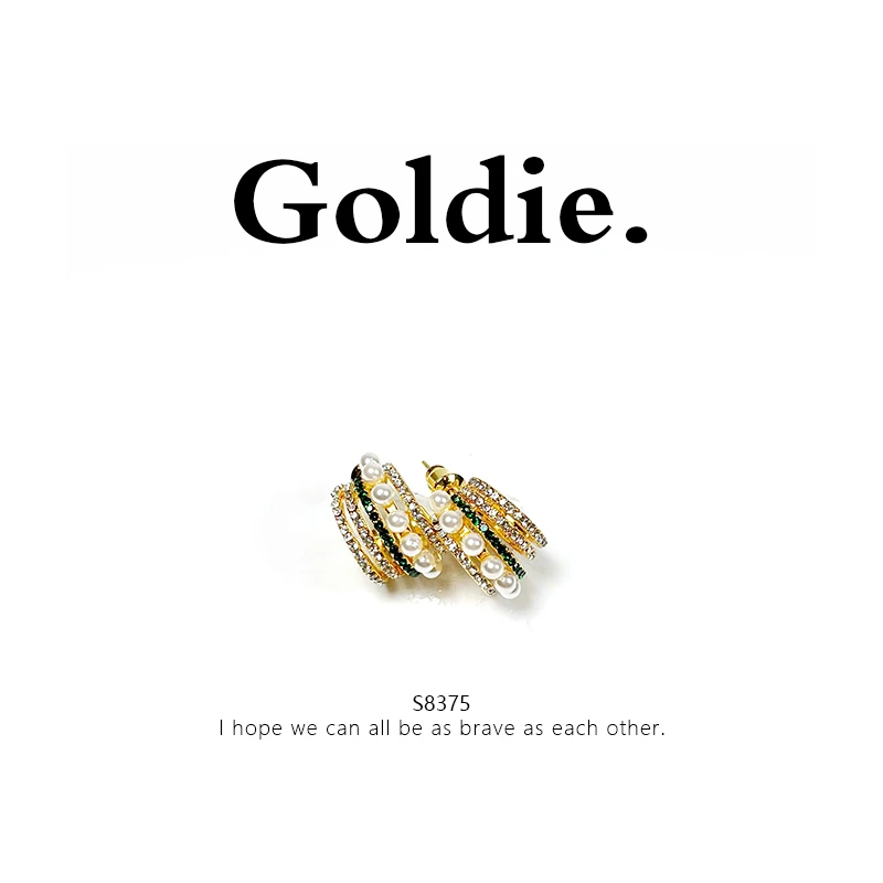 铜合金耳饰 设计师款百搭耳饰 8375