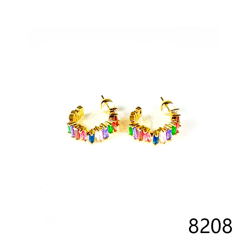 铜合金耳饰 设计师款百搭气质耳饰耳钉8208