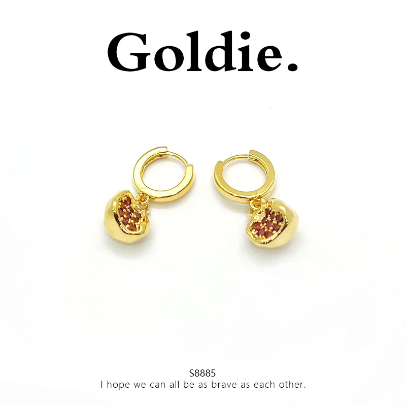 铜合金耳饰 设计师款经典时尚百搭气质耳饰 8885