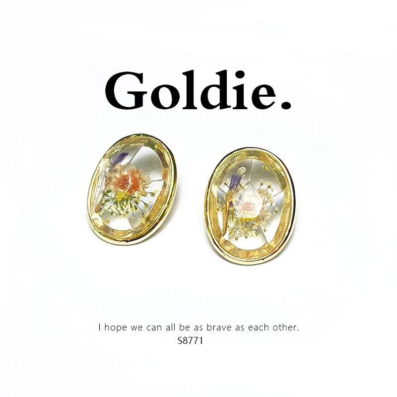 铜合金耳饰 设计师款经典时尚百搭气质耳饰 8771