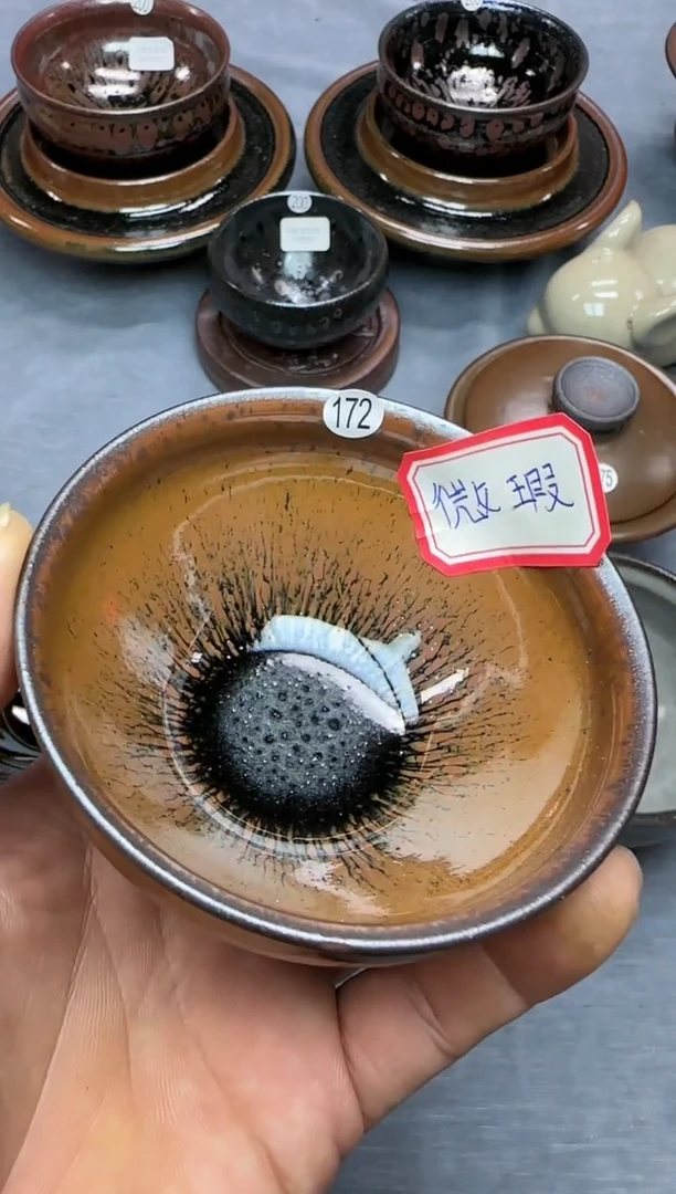 【闪购商品】茶盏印春堂柴烧建盏