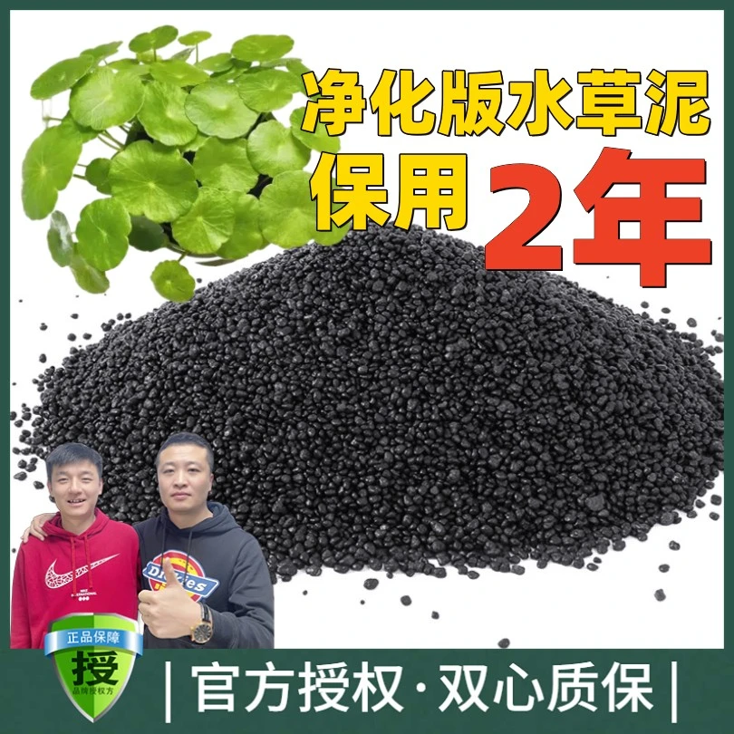 黑蜗牛【香草推荐】鱼缸底泥造景水草泥散装免洗种植黑营养土黑泥