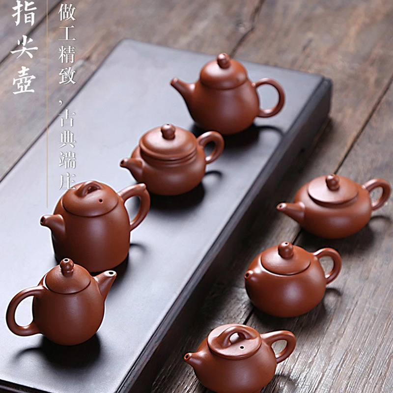 新人专属迷你紫砂小茶壶可养可玩指尖壶茶宠茶玩功夫茶具配件摆件