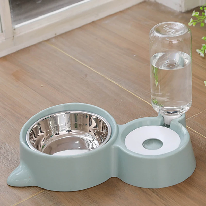 猫碗狗碗双碗自动饮水狗食盆猫食盆狗狗碗食盆猫咪饭盆猫粮防打翻
