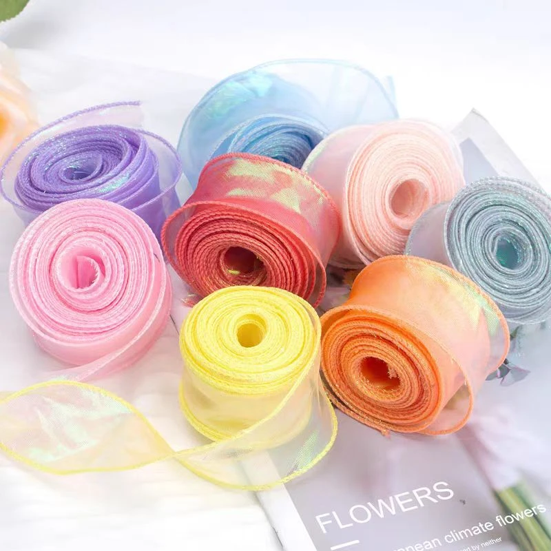 【竹子虎专属宠粉福利】炫彩鱼尾纱手工材料粉色蓝色紫色3卷