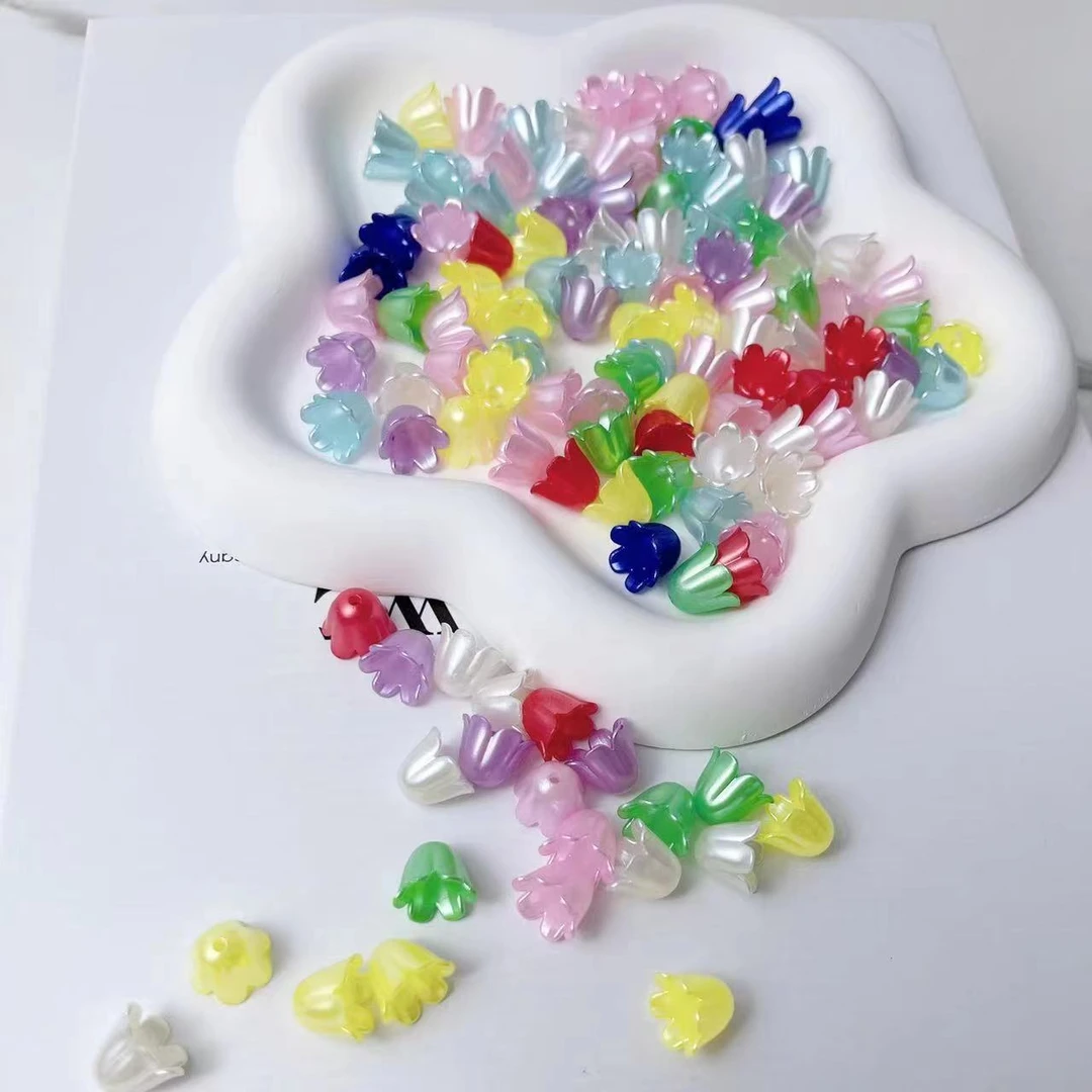 【班班精选】珠光单色铃兰花手工优选材料花环发箍搭配材料包创意