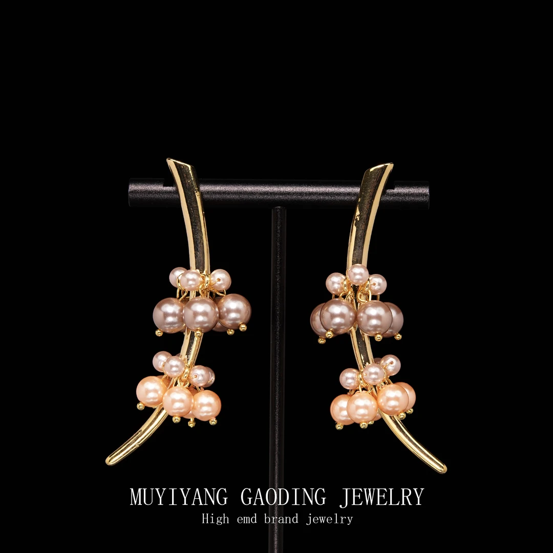 铜合金合成锆石耳饰 外贸高品高奢耳钉A226