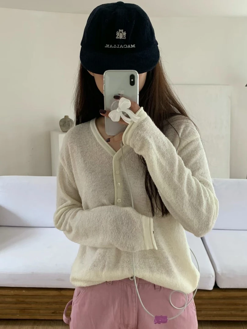 橘子家 韩国正品东大门落肩针织衫