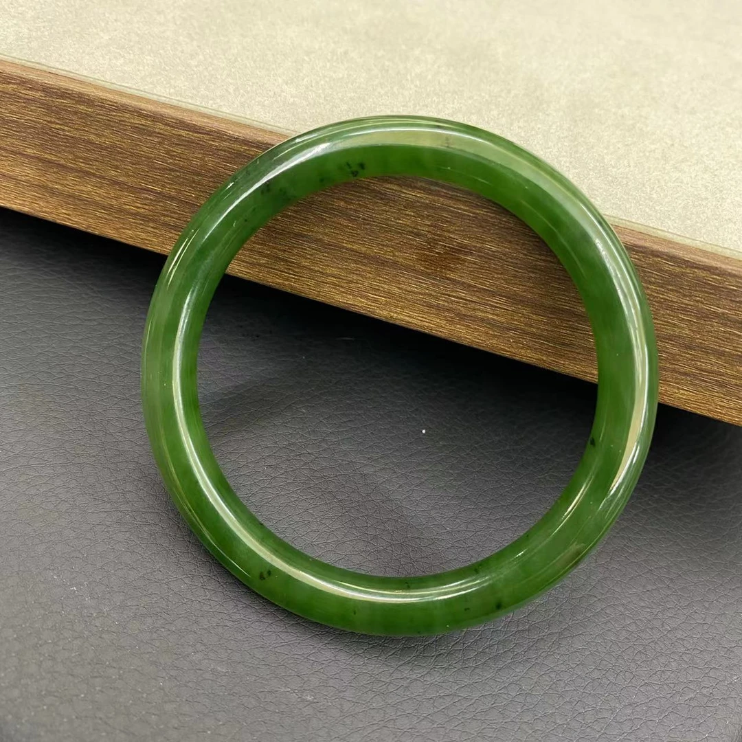 改【兰亭浮生】和田玉碧玉手镯美人条手镯时尚日常百搭玉手镯手饰