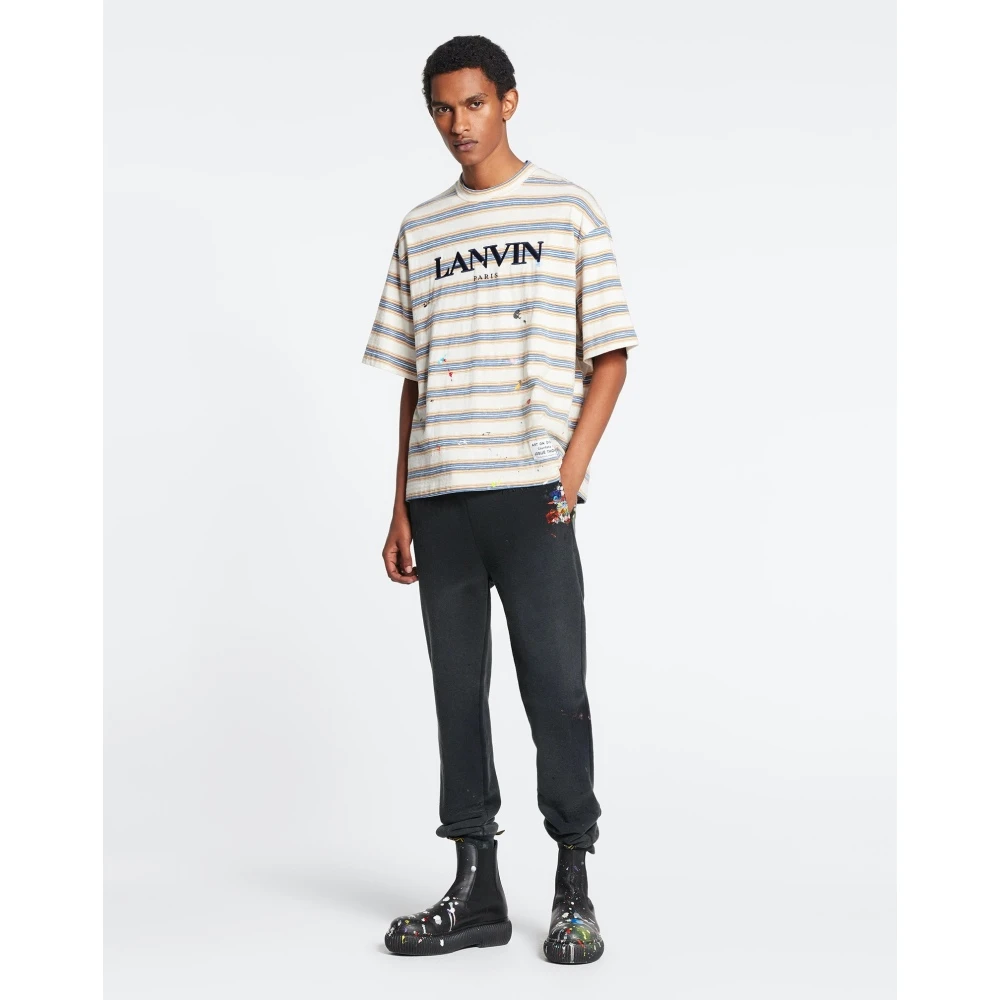 Lanvin x Gallery Dept. 宽松条纹棉质百搭时尚平纹布T恤NAP颇特